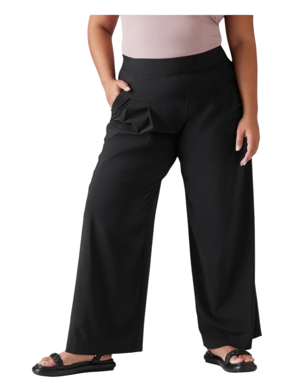 ATHLETA Brooklyn Heights High Rise Pleated Wide Leg Pant